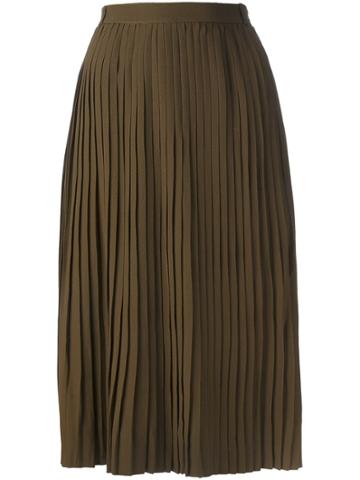 Jean Louis Scherrer Vintage Pleated Skirt - Green