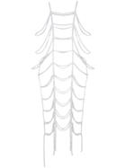 Cristina Savulescu Embellished Pearl Dress - White