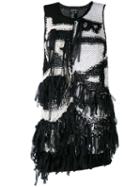 Ann Demeulemeester - Patterned Top - Women - Cotton - 36, Black, Cotton