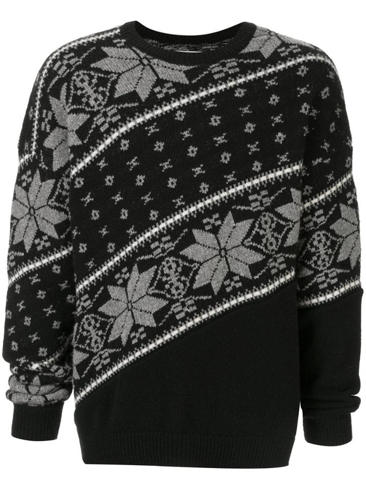 Yoshiokubo Bias Nordic Jumper - Black