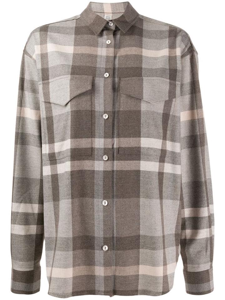 Toteme Plaid Shirt - Neutrals