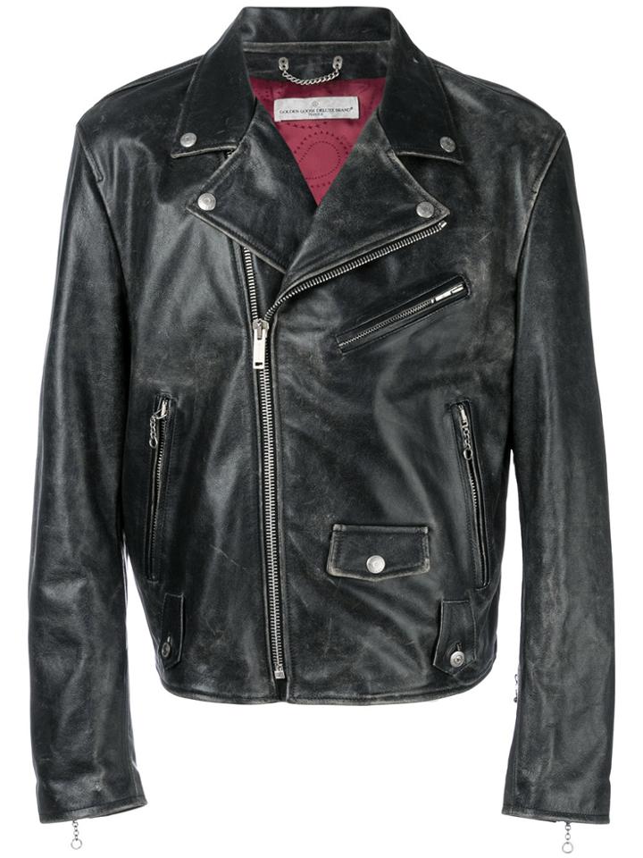 Golden Goose Deluxe Brand Chiodo Golden Biker Jacket - Black