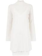 Osklen Thin Rib Dress - Neutrals