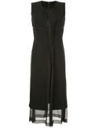 Comme Des Garçons Vintage Sheer Panel Dress - Black