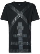 Newams Printed X T-shirt - Black