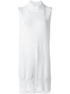 Rosetta Getty Oversized Sleeveless Jumper, Women's, Size: Xs, White, Cotton
