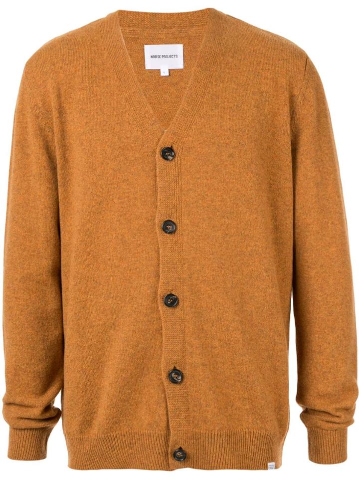 Norse Projects Knitted Cardigan - Yellow