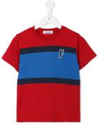 Familiar - Contrast Panel T-shirt - Kids - Cotton - 6 Yrs, Red