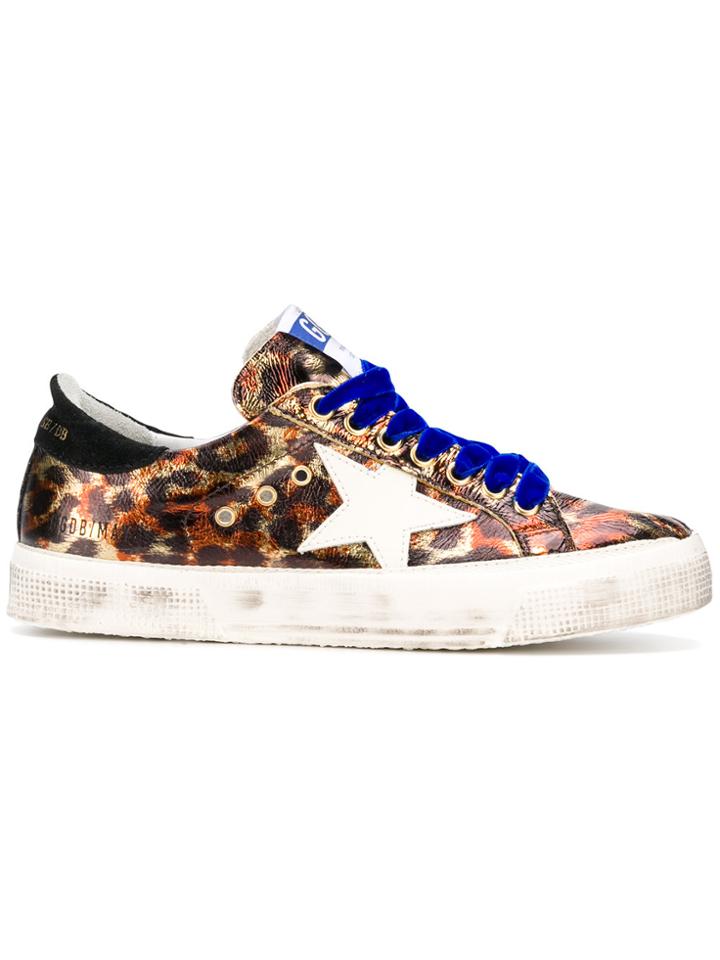 Golden Goose Deluxe Brand Superstar Leopard-print Sneakesr - Black