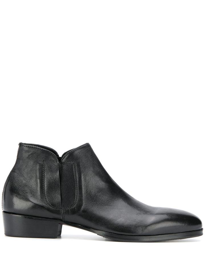 Leqarant Stitching Detail Boots - Black