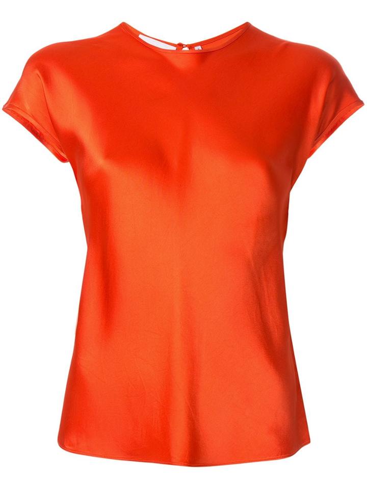 Helmut Lang Cap Sleeve Top - Red