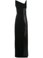 Paco Rabanne Sequin Panel Maxi Dress - Black