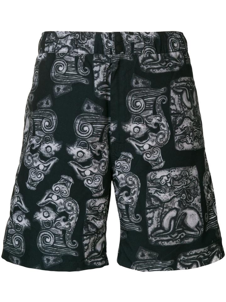 Saturdays Nyc Printed Swim Shorts - Black