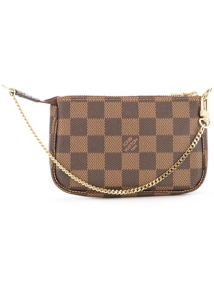Louis Vuitton Vintage Mini Pochette Bag - Brown