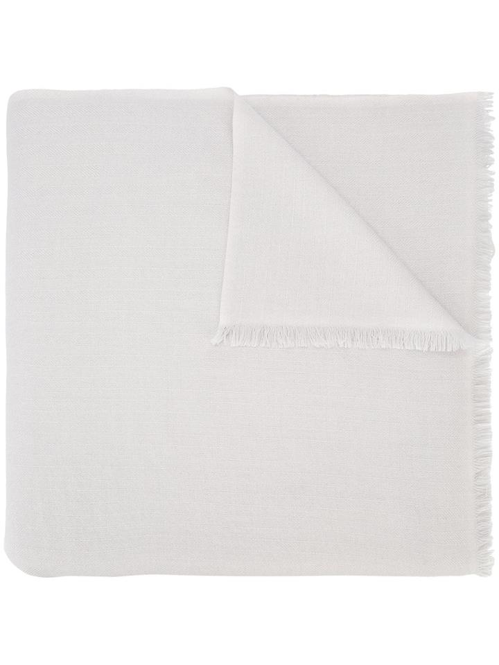 Denis Colomb Frayed Scarf, Women's, Nude/neutrals, Cashmere