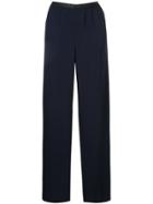 Zambesi Pleated Wide Leg Trousers - Blue