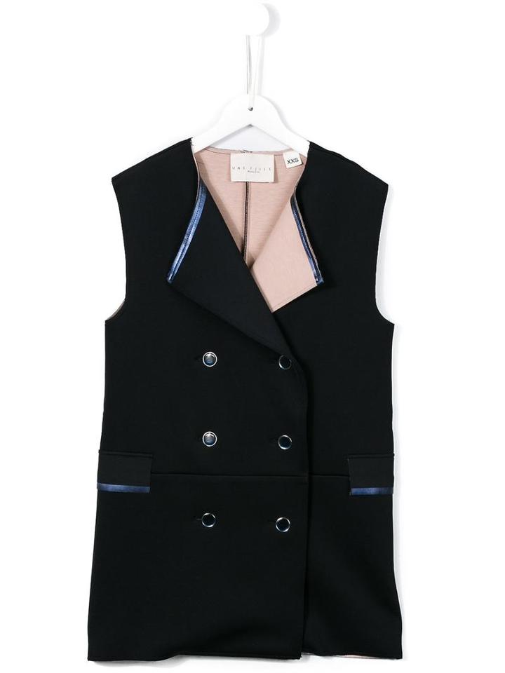 Une Fille Sleeveless Double Face Coat, Girl's, Size: 10 Yrs, Blue