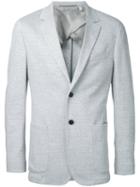 Cerruti 1881 Two Button Blazer, Men's, Size: 46, Grey, Cotton/linen/flax/polyamide