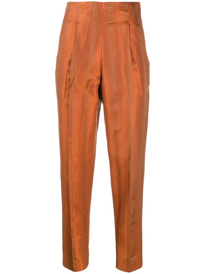 Romeo Gigli Pre-owned 1997 Tapered Trousers - Orange