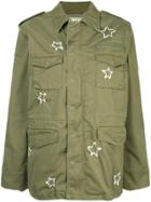 Tu Es Mon Trésor M65 Ribbon-embroidered Field Jacket - Green