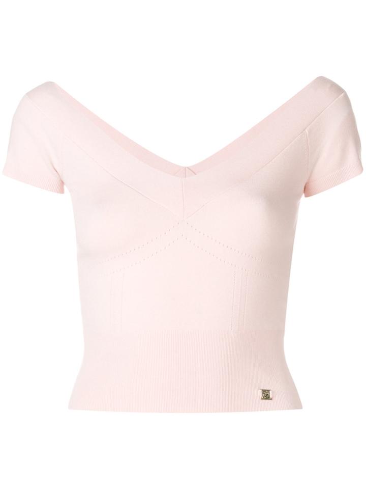 Temperley London Lavender Knitted Top - Pink & Purple