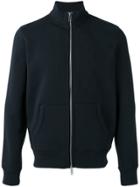 Burberry Front Zip Sweatshirt - Blue