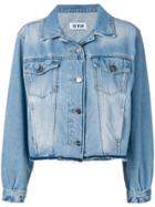 Iceberg Tropical Patch Denim Jacket - Blue