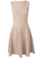 Antonino Valenti - Sheer Flared Dress - Women - Silk/polyester/viscose - 44, Women's, Nude/neutrals, Silk/polyester/viscose