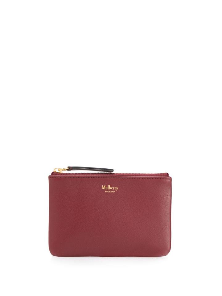 Mulberry Colour-block Coin Pouch - Blue