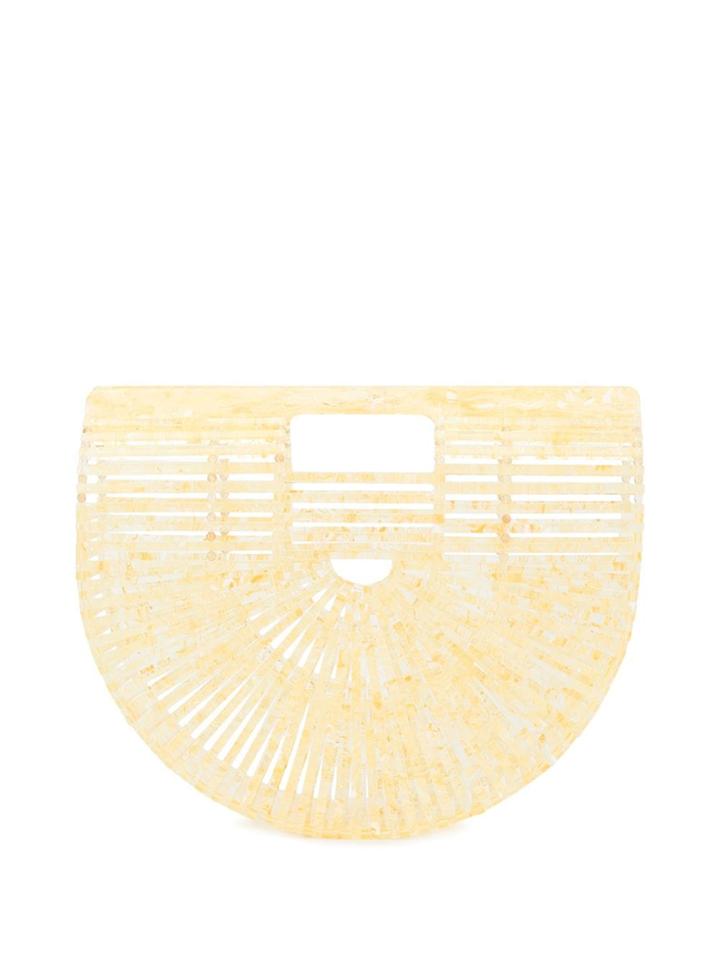 Cult Gaia Acrylic Ark Small Tote - Yellow