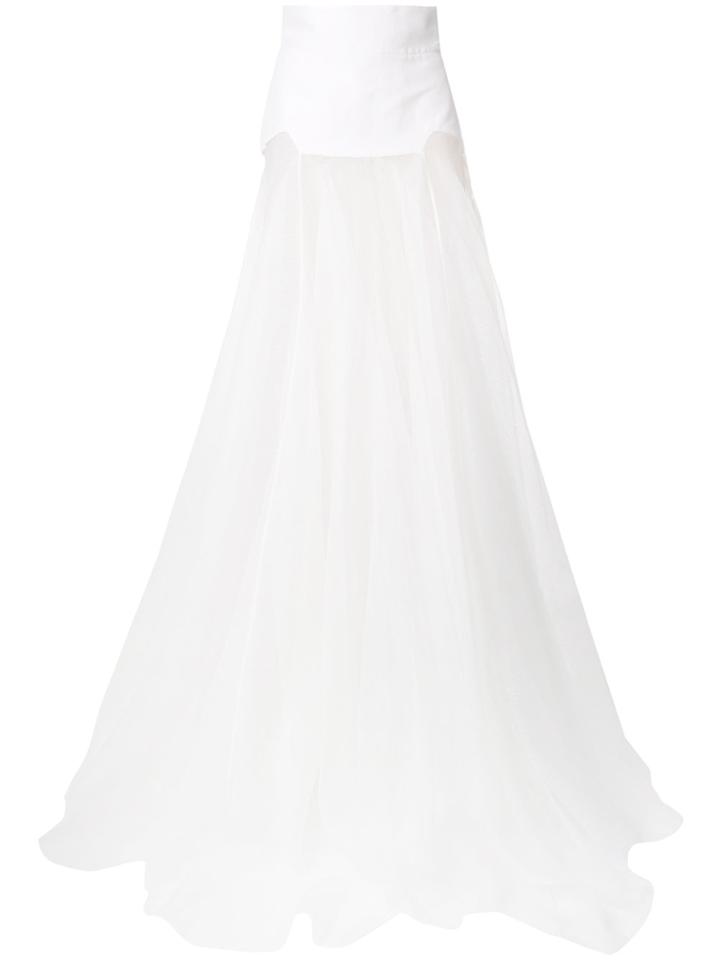 Maticevski Webbed Fitted Gown - White