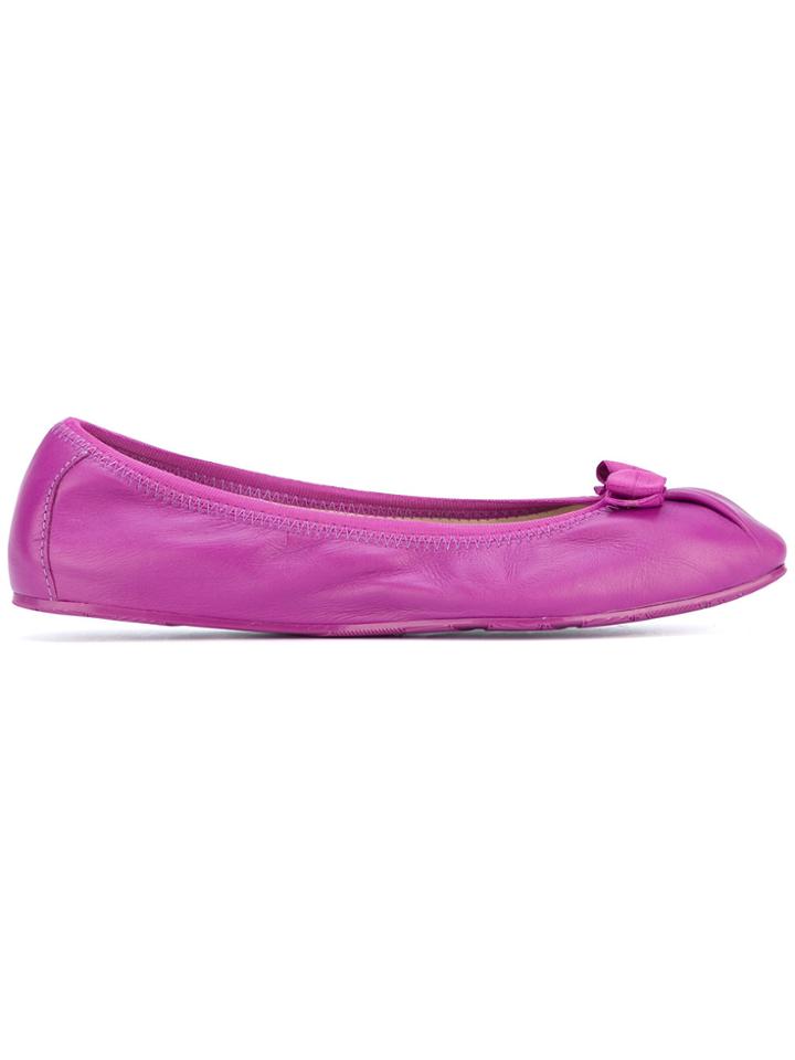 Salvatore Ferragamo My Joy Ballerina Shoes - Pink & Purple