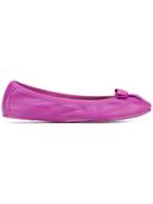 Salvatore Ferragamo My Joy Ballerina Shoes - Pink & Purple