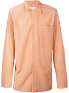 Maison Margiela Classic Long Sleeve Shirt, Men's, Size: 40, Yellow/orange, Cotton/cupro