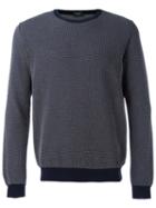 Zanone - Knitted Sweater - Men - Cotton - 50, Blue, Cotton