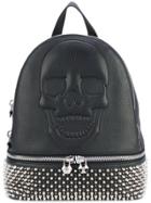 Philipp Plein Studded Skull Backpack - Black