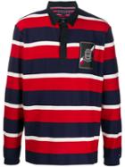 Tommy Hilfiger Striped Polo Shirt - Red