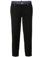 Dsquared2 Denim Trimmed Trousers - Black