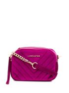 Lancaster Quilted Crossbody Bag - Purple