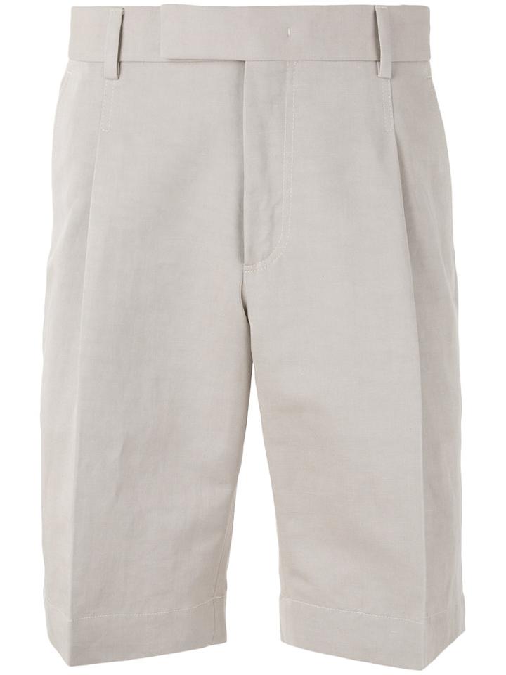 Z Zegna - Bermuda Shorts - Men - Cotton/linen/flax - 48, Nude/neutrals, Cotton/linen/flax