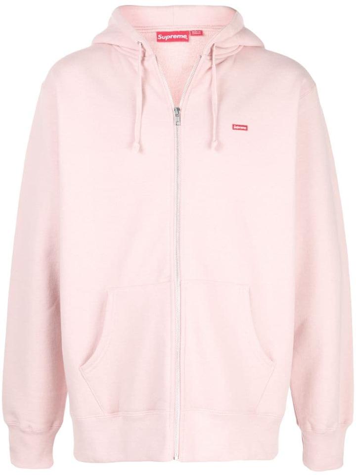 Supreme Small Box Zip Hoodie - Pink