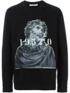 Givenchy Christ Print Sweatshirt, Men's, Size: Medium, Black, Cotton