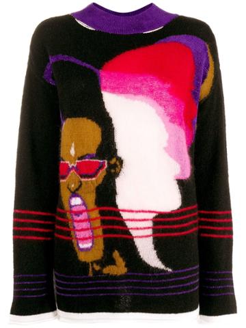 Marco Rambaldi Grace Jones Print Jumper - Black
