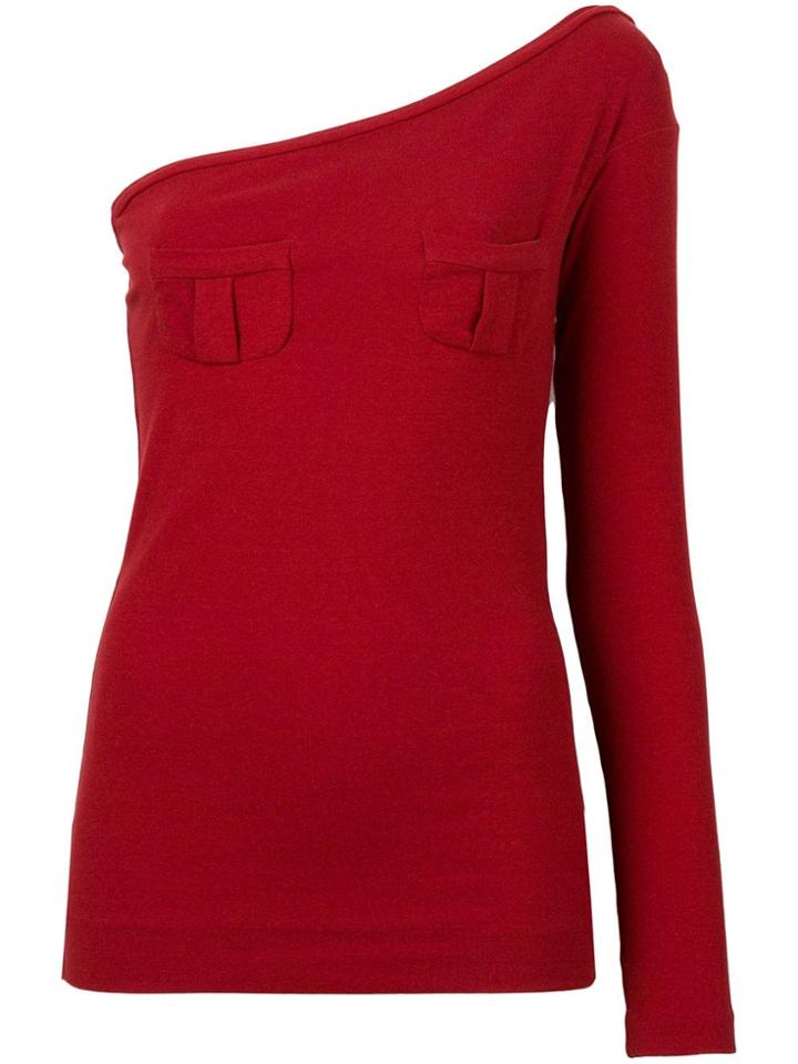 Romeo Gigli Pre-owned Single Sleeve Blouse - Red