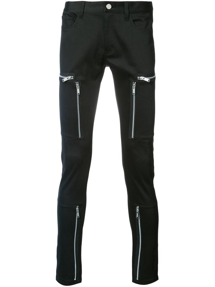 Undercover Zip Pocket Trousers, Men's, Size: 4, Black, Cotton/polyurethane
