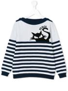 Fendi Kids - Cat Jumper - Kids - Cotton - 5 Yrs, White