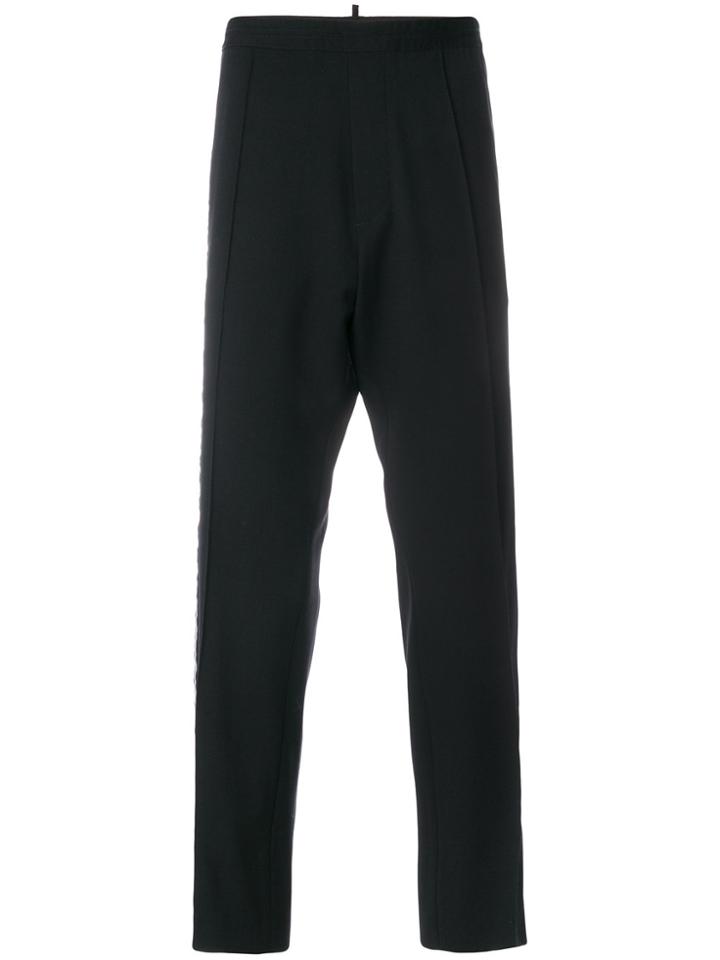 Dsquared2 Logo Stripe Trousers - Black