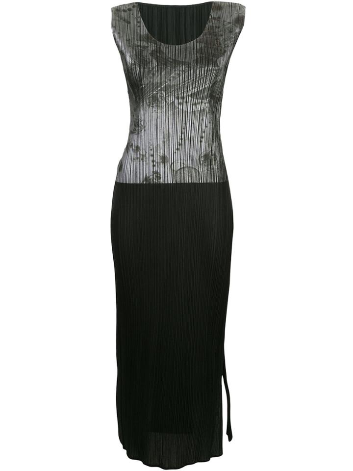 Issey Miyake Vintage Galaxsy Print Maxi Dress - Black