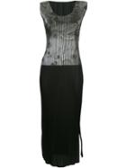 Issey Miyake Vintage Galaxsy Print Maxi Dress - Black