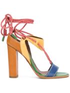 Dsquared2 Ankle Tie Sandals - Multicolour